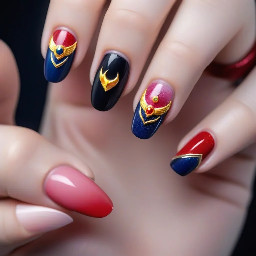 Based on sailor moon if her outfit was black and had red hair