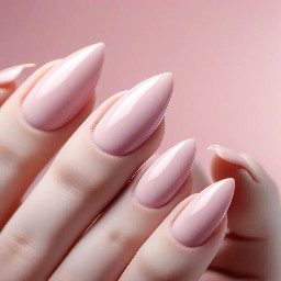 Light Pink almond shaped