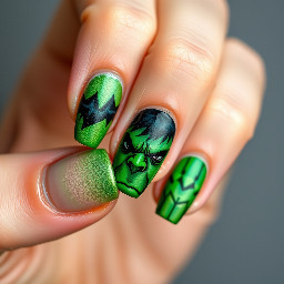 hulk themed colours no face