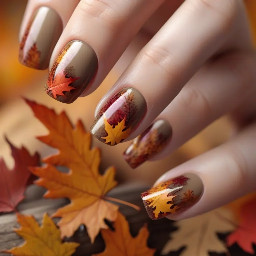 Cozy autumn nails