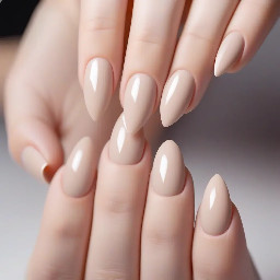 minimalist color almond shaped