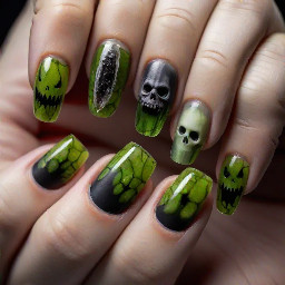 Nails that are spooky with pickles