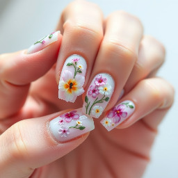 pastel spring flowers