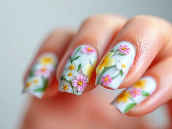 pastel spring flowers