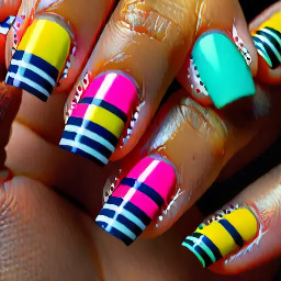 stripes and dots in fun bright colors