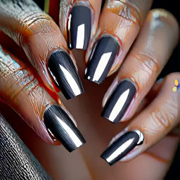 Dark Grey with chrome gradient