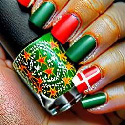 Can you please generate a nail design based on Hungary? Like Hungarian colors, flag etc. WARNING I DO NOT LIKE BASIC . A lot of design and stuff