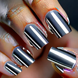 Grey with chrome gradient