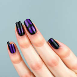 Simpl black and purple Gothic