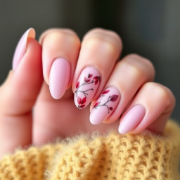 cute fall nails easy to dye short almond