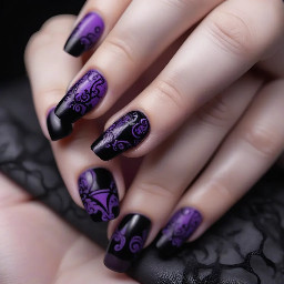 Simpl black and purple Gothic