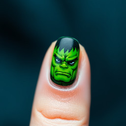 hulk themed colours no face