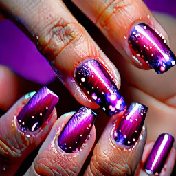 Owala sugar plum fairy inspired short nails