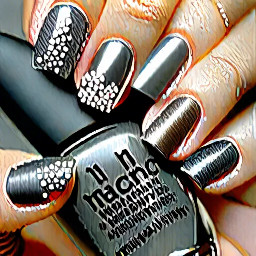 Hi! I want a customized, high-end "cool-toned gray and metallic silver" nail art set with a mix-and-match layout. Please follow these specific instructions:  1. Base Color & Texture:  Please use a sheer, translucent taupe gray / jelly gray for the base. I want it to be see-through and airy (please mix it with clear gel base if needed). No solid, opaque grays.  2. Cat-Eye Technique (Thumbs & Middle Fingers):  Apply a bright silver crystal/velvet cat-eye gel over the sheer gray base.  Use the magnet to pull the shimmer into a sharp, clean diagonal velvet line across the nail. I want it to look like a crisp beam of light.  3. Liquid Metal & Hidden Logo (Index Fingers):  Keep the base clear or very sheer. Use a 3D building gel to draw raised, organic, melting liquid-metal lines, then rub silver chrome powder over them so they look like melted mercury.  Crucial Detail: Please make the metal lines on one finger subtly form a very abstract, deconstructed BTS door logo (two parallel geometric lines). It should look like random modern art, not an obvious logo.  4. Silk Marble & Hidden Code (Ring Fingers):  Do a very soft, blurry smudge/smoky marble effect blending milky white and sheer gray to look like floating silk or mist.  Crucial Detail: Inside the marble veins, use a micro-detail liner brush with metallic silver paint to hide a tiny, abstract number "7". Make it look like part of the marble pattern so it is hidden.  5. Finish (Pinkies & Top Coat):  On the pinkies, just do the sheer gray base with a super thin, micro-French tip using silver chrome.  Please finish all nails with a high-gloss, ultra-shiny top coat to make the silver elements and cat-eye pop.
