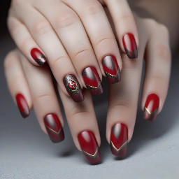 Arsenal inspired nails