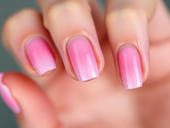 Cute pink nails