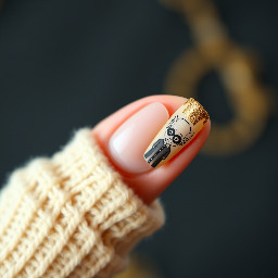 Make some Harry Potter nails, make like the background cream and maybe gold or black and make sure you add dobby on the ring finger make them short and coffin
