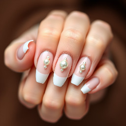 Elegant French tils with small pearl designs