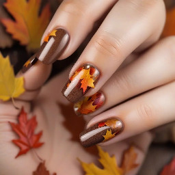 Cozy autumn nails