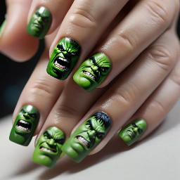 hulk themed colours no face