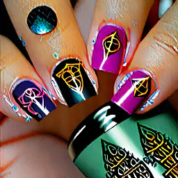 Harry potter house frensh tips which good pinkie