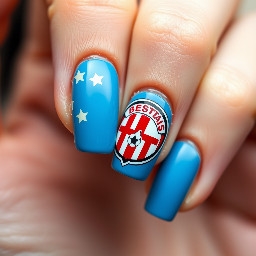 besiktas football club nail art