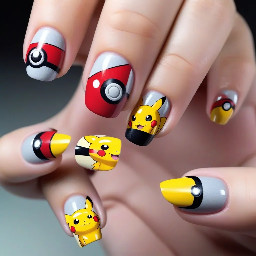 pokemon nail art